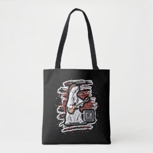 Tote Bag Drôle Ours Guitariste Jouer Guitare Punk Rock