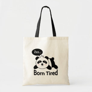 Tote Bag Drôle Panda dormant Né Fatigué