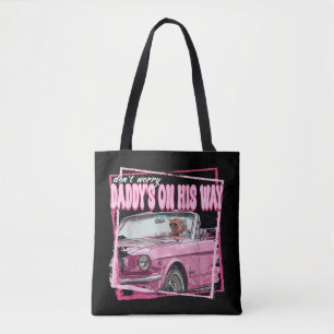 Tote Bag Drôle Papa est à la maison Trump Rose 2024 Reprene