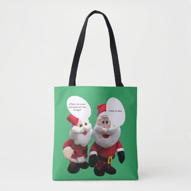 Tote Bag Drôle Père Noël Joke (Devant)