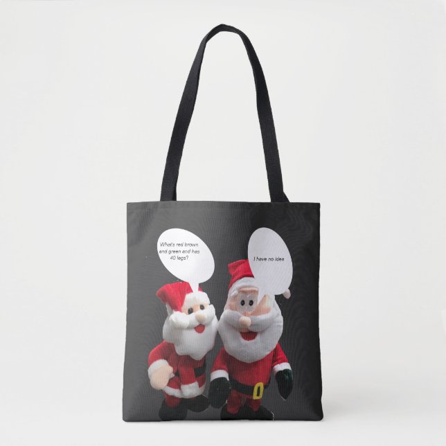 Tote Bag Drôle Père Noël Joke (Devant)