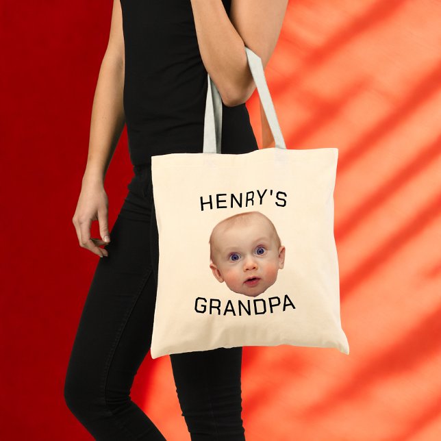 Tote Bag Drôle personnalisé visage bébé (Créateur téléchargé)