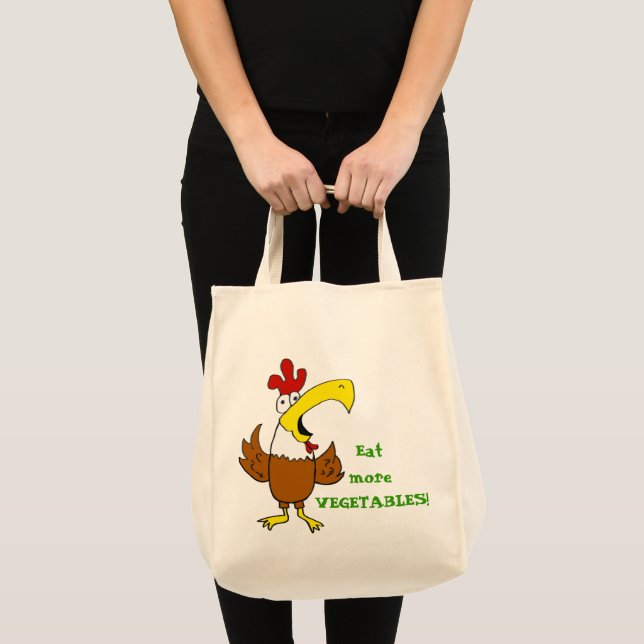 Tote Bag Drôle poulet (Devant (produit))
