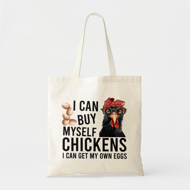Tote Bag Drôle Poulet Dit (Devant)