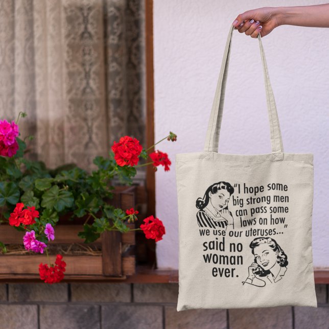 Tote Bag Drôle Pro Choice Feminist Caricature politique per (Créateur téléchargé)