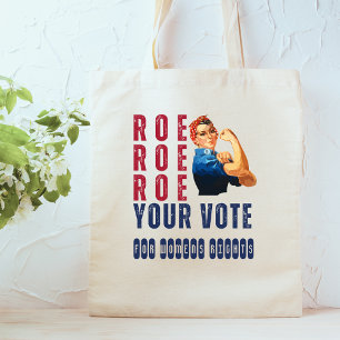 Tote Bag Drôle Pro Choice Rétro Feminist Caricature politiq