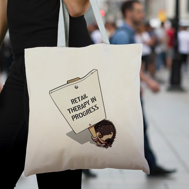Tote Bag Drôle protestant contre la caricature de hérisson  (Créateur téléchargé)