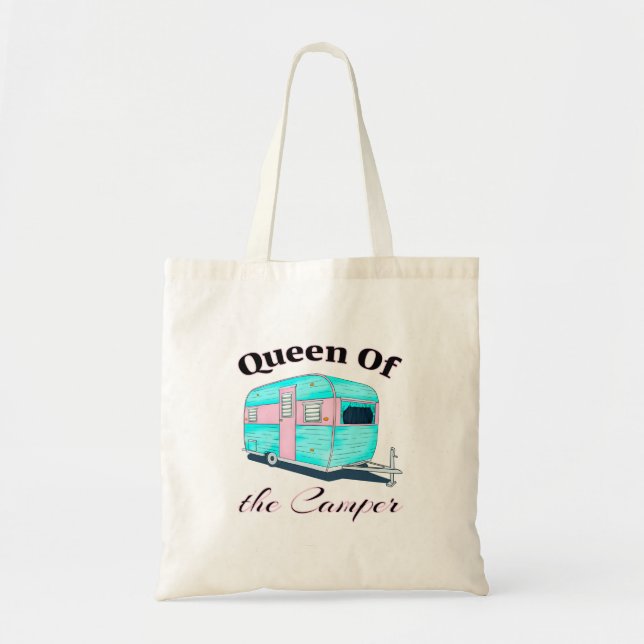 Tote Bag Drôle Reine Du Camper RV (Devant)