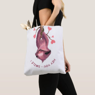 Tote Bag Drôle romantique Sloth Smile Dessin animal 