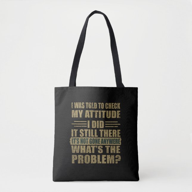 Tote Bag Drôle sarcastique citations sarcastique humour int (Devant)