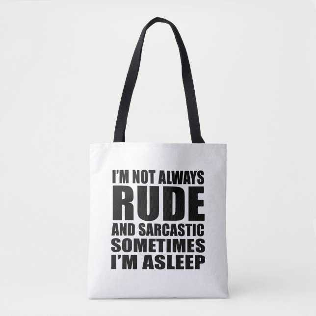 Tote Bag Drôle sarcastique citations sarcastique humour int (Devant)