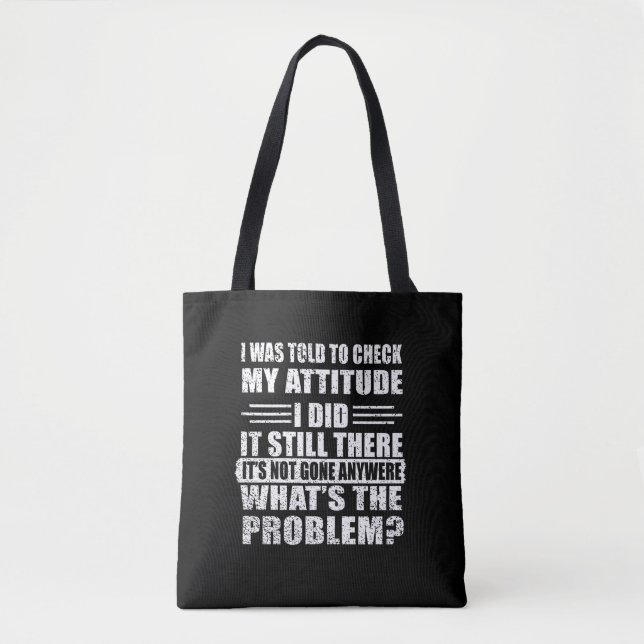 Tote Bag Drôle sarcastique citations sarcastique humour int (Devant)