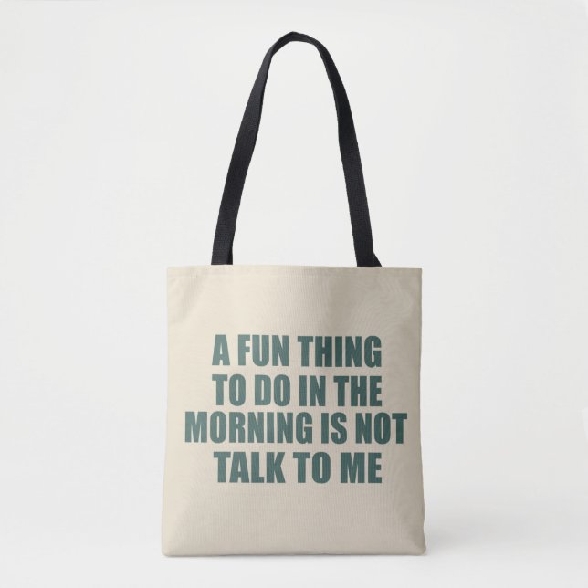 Tote Bag Drôle sarcastique provocation introvertie citation (Devant)