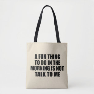 Tote Bag Drôle sarcastique provocation introvertie citation