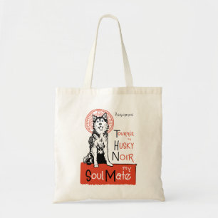 Tote Bag Drôle Sibérien Husky propriétaire cadeau