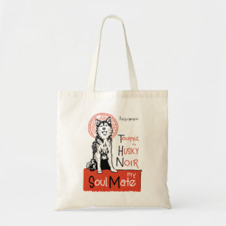 Tote Bag Drôle Sibérien Husky propriétaire cadeau