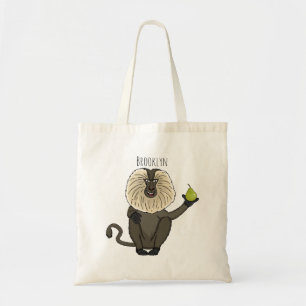 Tote Bag Drôle singe-singe macaque à queue de lion