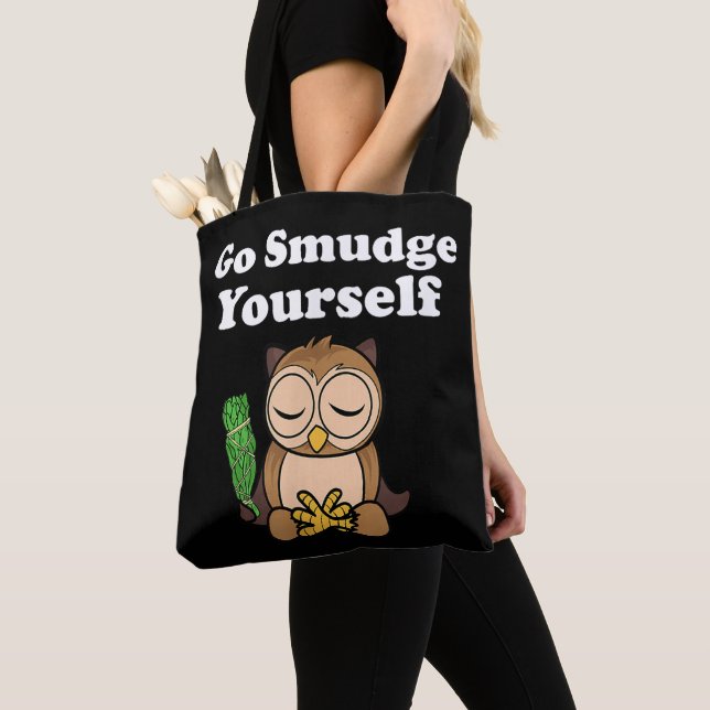 Tote Bag Drôle Spirituel Fais de la Fumigation Toi-même Hib (De près)