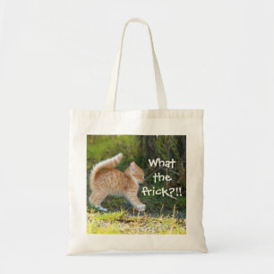 Tote Bag Drôle Surpris Ginger Kitten. Quelle merde ?
