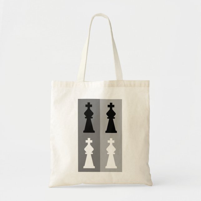 Tote Bag Drôle Thé d'échecs, Cadeau du club d'échecs, Joueu (Devant)