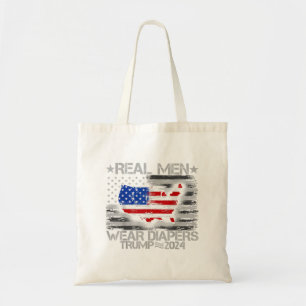 Tote Bag Drôle Trump Chemise Les vrais Hommes Portent Des D