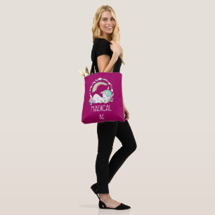 Tote Bag Drôle Unicorne Dit Magique AF Illustration