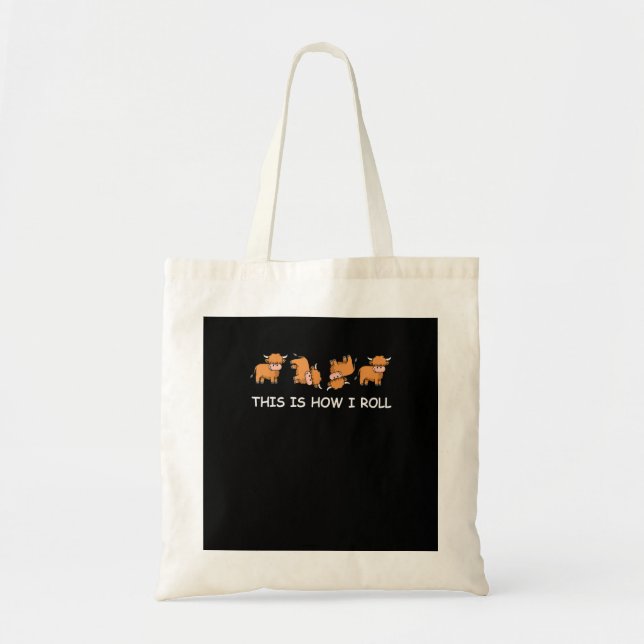 Tote Bag Drôle Vache Highland TWomen Hommes Cadeaux Vache C (Devant)