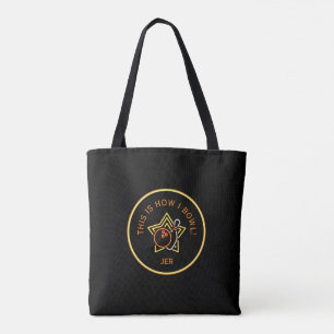 Tote Bag Drôle Voici Comment Je Joue Au Bowling Rétro Bowli