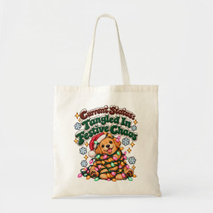 Tote Bag Drôles de lumières de Noël pour chien Sarcasme d'h