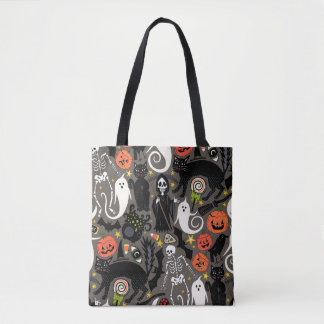 Tote Bag drone d'halloween rétro