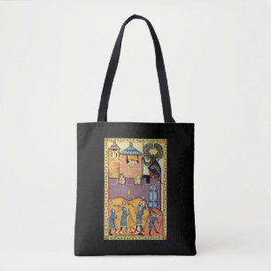 Tote Bag Dropping Rocks, Manesse de Codex du XIVe siècle