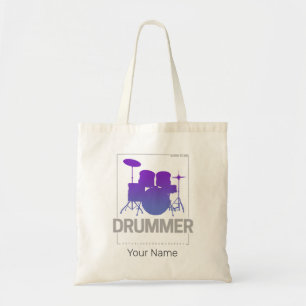 Tote Bag Drummer Born To Be for Percussionist Band Member
