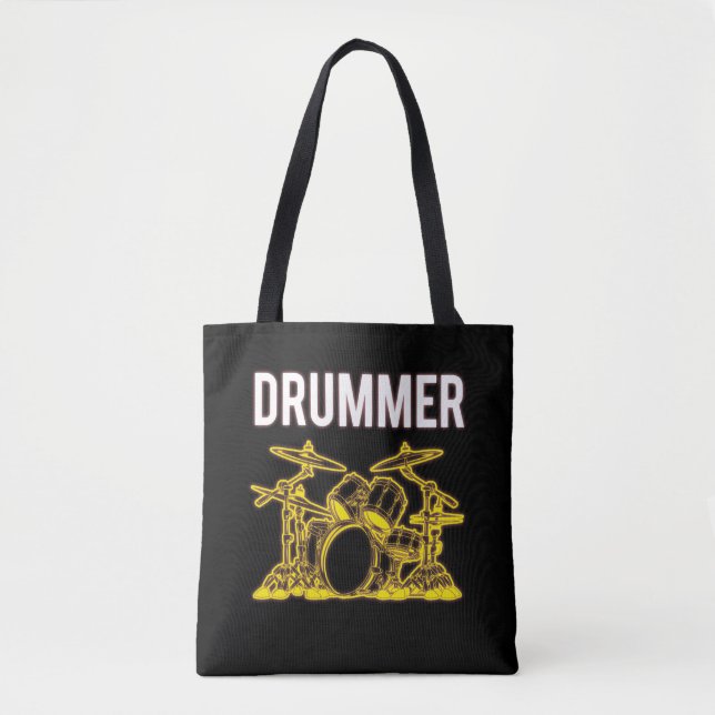 Tote Bag Drummer Drummer Musician Drumsticks (Devant)
