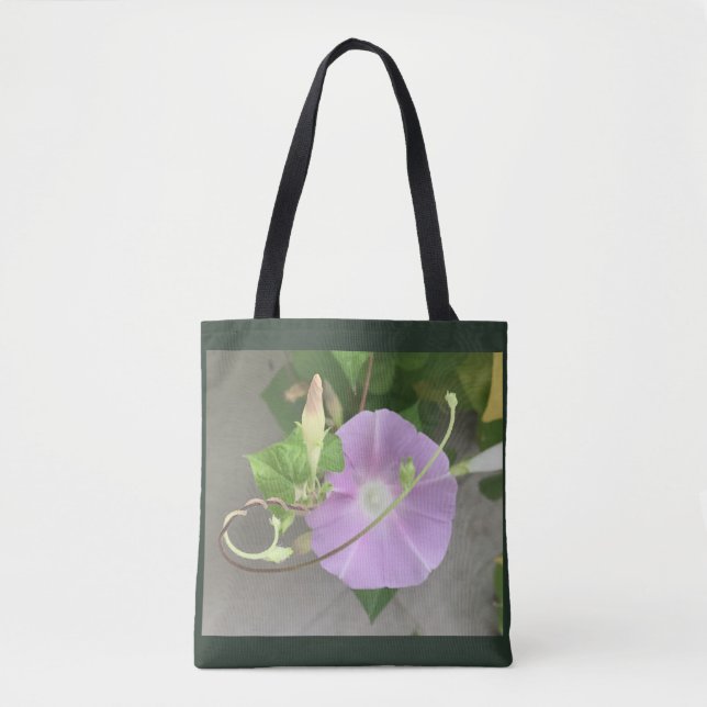 Tote Bag Dual-Image Flower and Tendril Morning Glory (Devant)