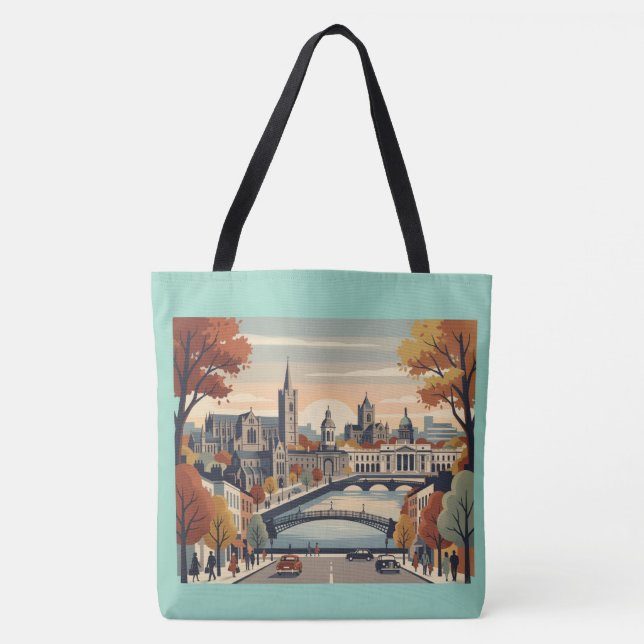Tote Bag Dublin en automne (Devant)
