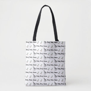 Tote Bag Duck Duck Goose Funny Kids Jeu jeu de dessin jeu j