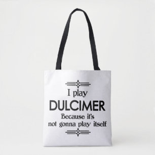 Tote Bag Dulcimer - Jouer Elle-Même Drôle Musique Déco