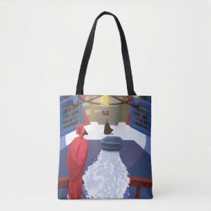 Tote Bag Dumbledore & Fawkes sur Balcon