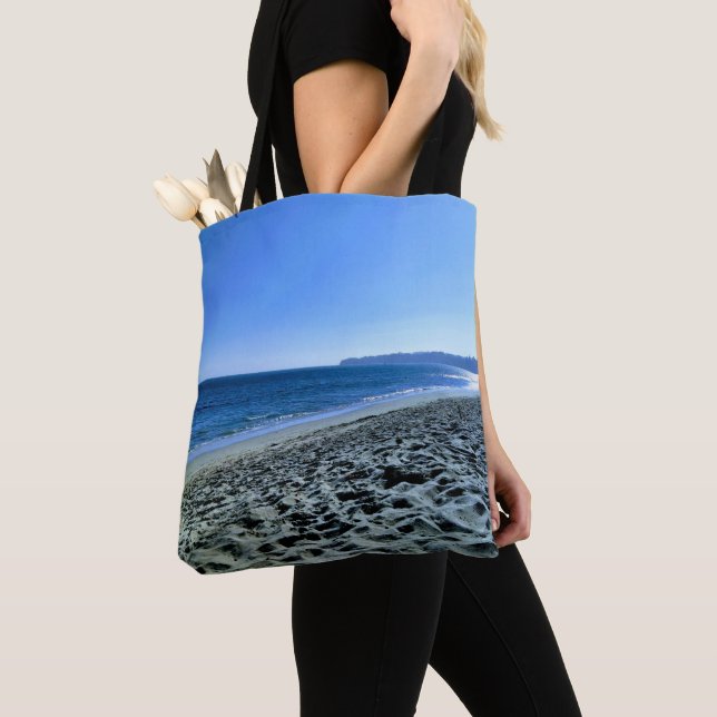Tote Bag Dusk à Malibu Beach (De près)