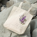 Tote Bag Dusky Lilac Aquarelle Cottage Mariage floral<br><div class="desc">Aquarelle Dusky Lilac Cottage Floral Collection.- c'est une aquarelle en écriture élégante Illustration de fleurs de prés lilas délicates douces parfaites pour votre printemps d'été et mariage campagnard & fêtes. Il est très facile de customiser, avec vos données personnelles. Si vous avez besoin d'un autre produit correspondant ou de la...</div>