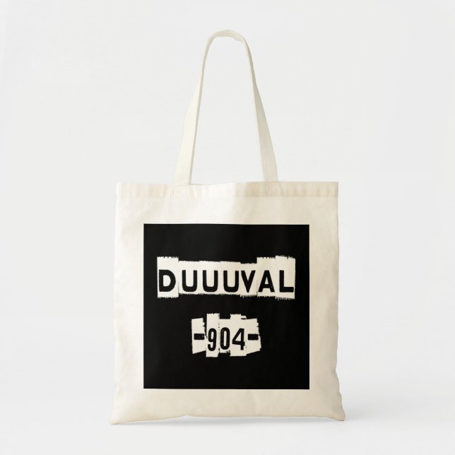 Tote Bag DUUUVAL 904 Jacksonville Floride Peferct Jax Pullo (Devant)