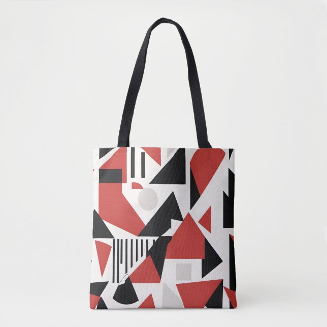 Tote Bag Dynamic Geometric Abstraction (Devant)