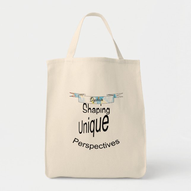 Tote Bag Dyslexie - Façonner des perspectives uniques (Devant)