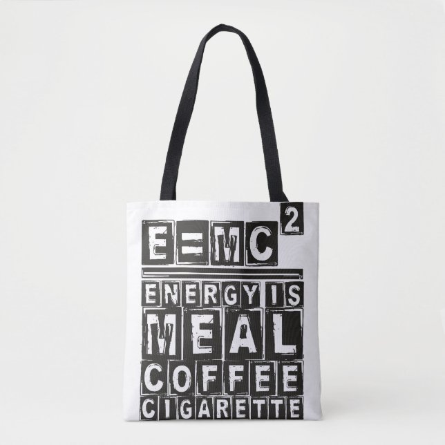 Tote Bag E = mc2 "équation d'Einstein" - lumière (Devant)