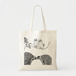 TOTE BAG EAGLES HARRIET + M15 HEY OWLS JE NE DONNE PAS DE C