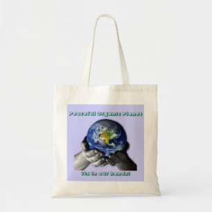 Tote Bag EarthHands, planète organique paisible, son dedan