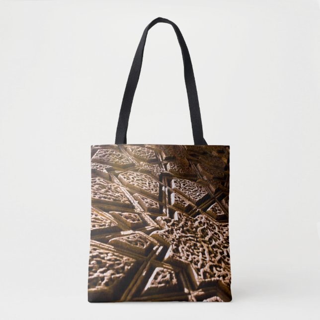 Tote Bag Earthy Brown Stars (Devant)