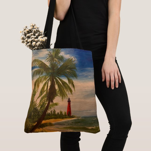 Tote Bag East Coast Beach and Lighthouse, par Gary Poling (De près)