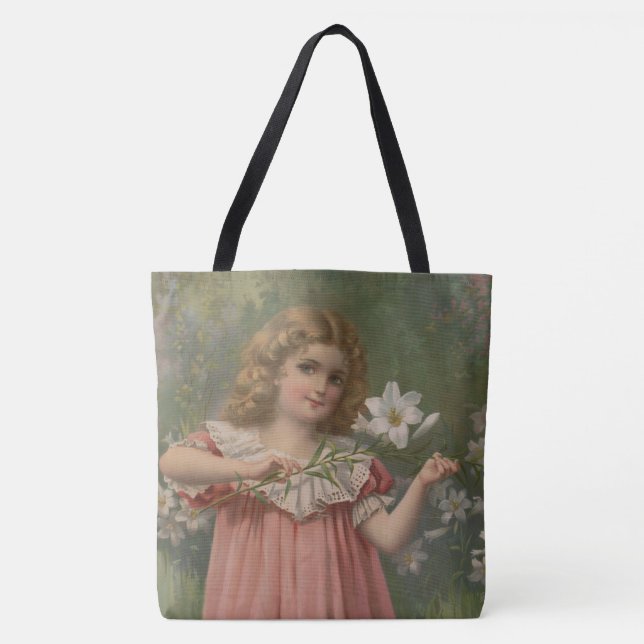 Tote Bag Easter Beauties, Vintage Illustration, 1898 (Devant)