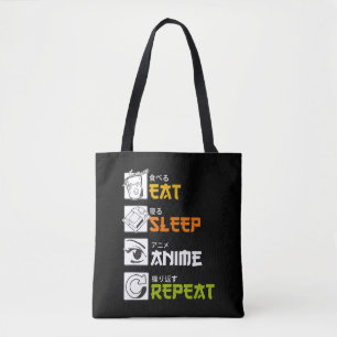 Tote Bag Eat Sleep Anime Repeat Venin Idea Cosplayer